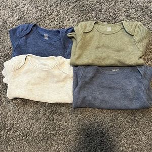 Bundle of 4 Just One You Made by Carter’s size 6 months long sleeve Bodysuits